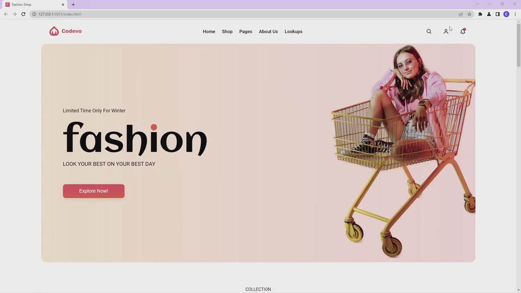 'Video thumbnail for Build a Fashion Ecommerce Website with HTML, SCSS, CSS and JavaScript'