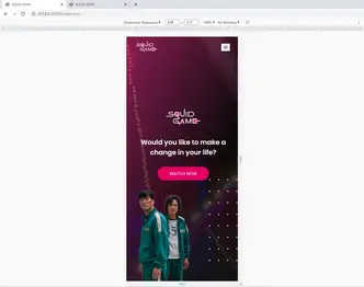 Create a Squid Game Website Landing Page with HTML, CSS and JavaScript 2023