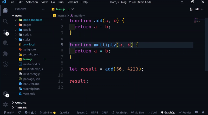 Quokka VS Code extension