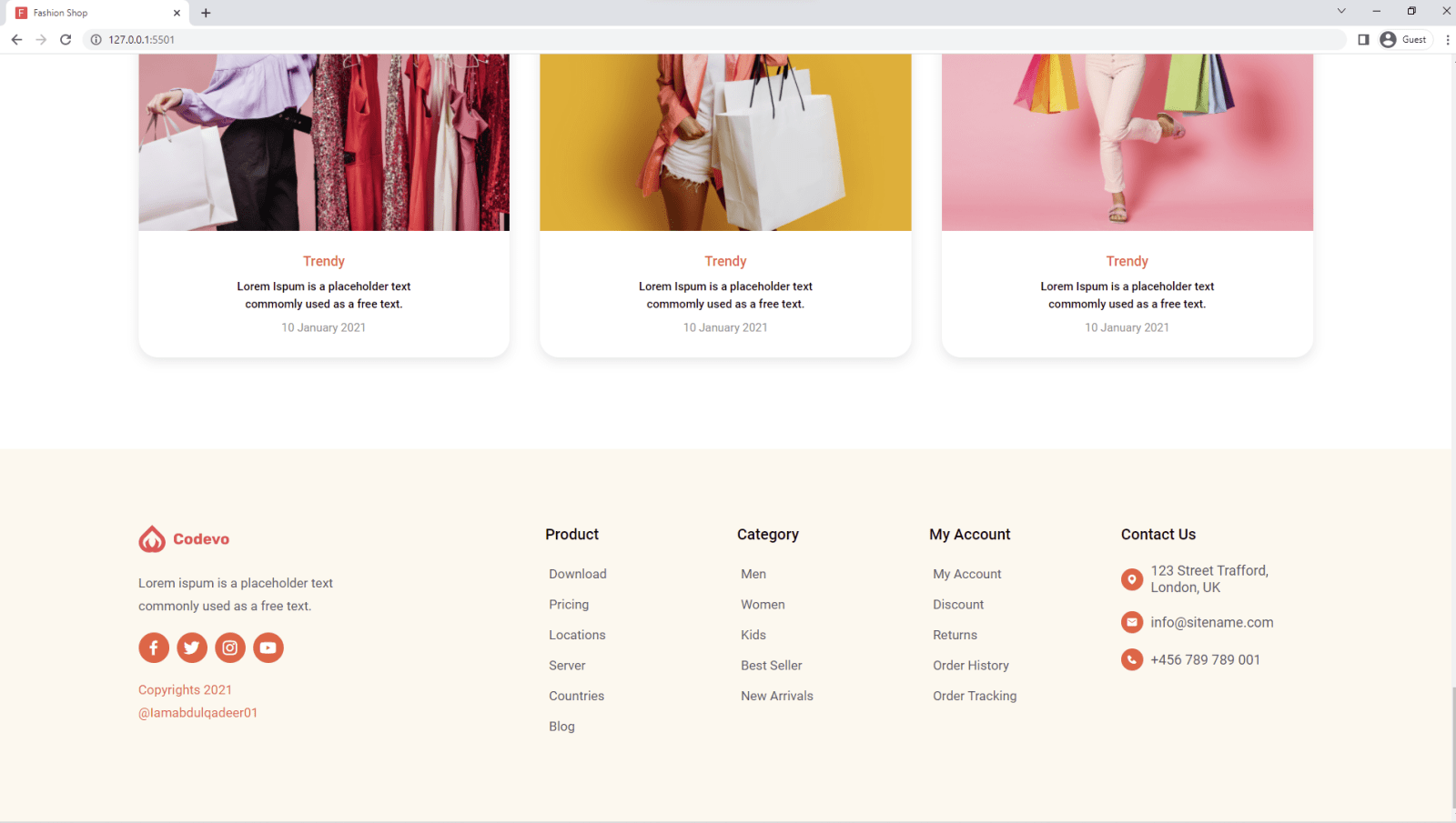 Build a Fashion Ecommerce Website with HTML, SCSS, CSS and JavaScript 2025