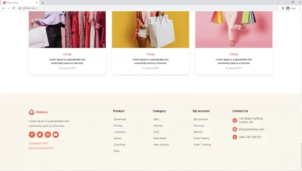Build a Fashion Ecommerce Website with HTML, SCSS, CSS and JavaScript 2025
