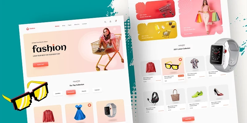 how to build a fashion ecommerce website with html css scss and javascript