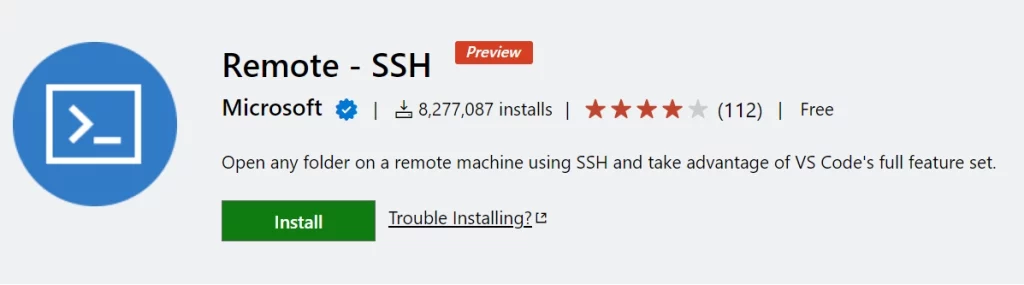 remote ssh vs code extension
