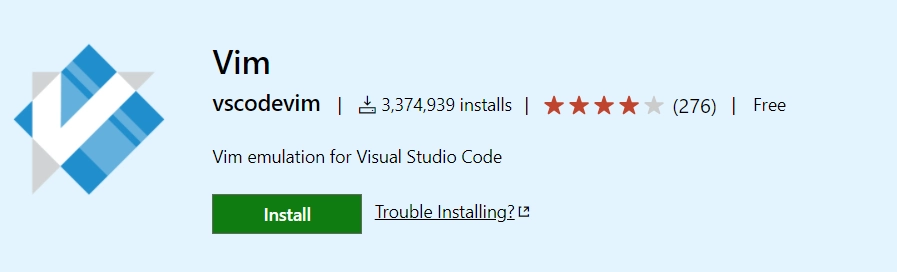 vim extension in vscode