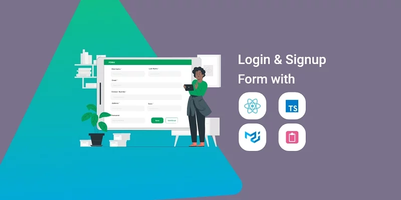React, Material UI and React Hook Form Login and Signup Forms