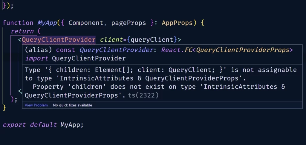 React QueryClient error after upgrading React to v18