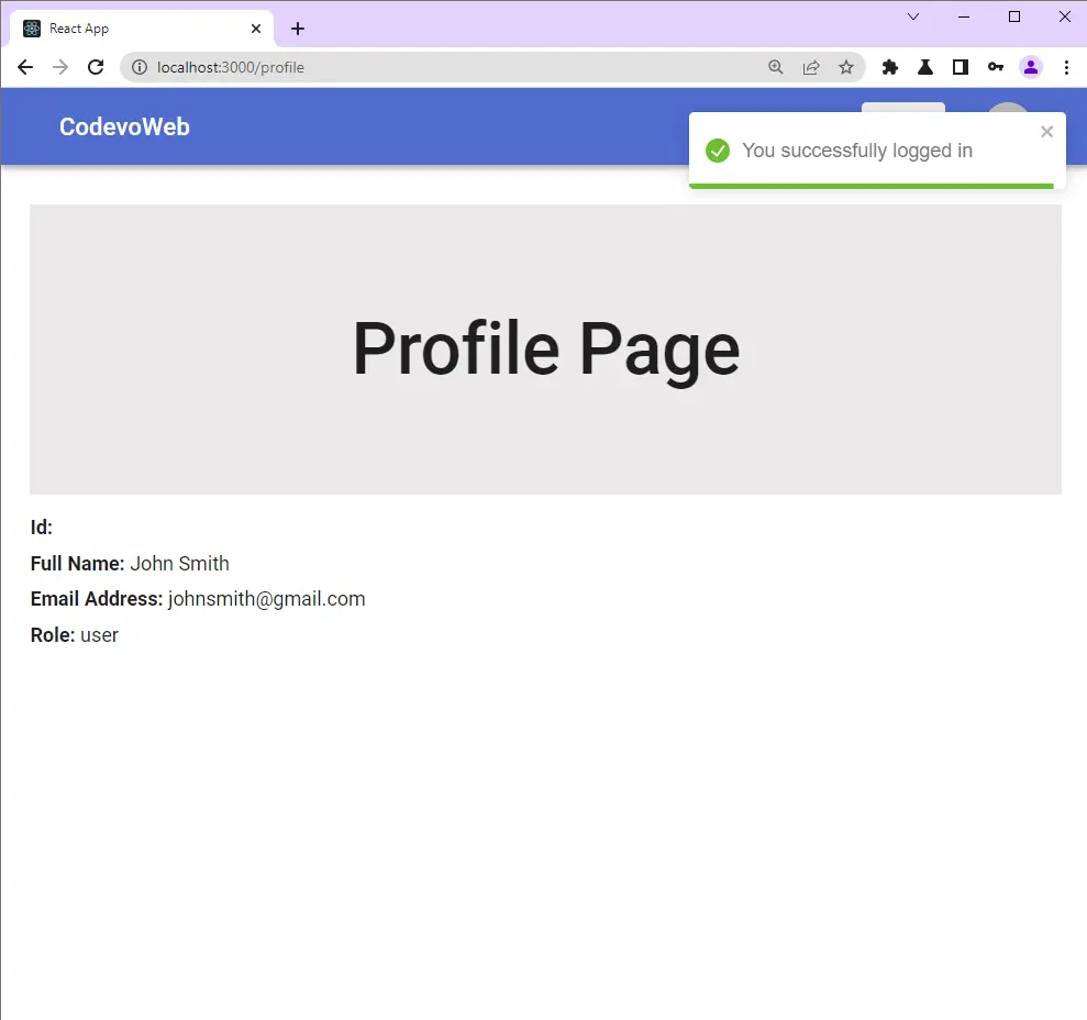 redux toolkit rtk query profile page