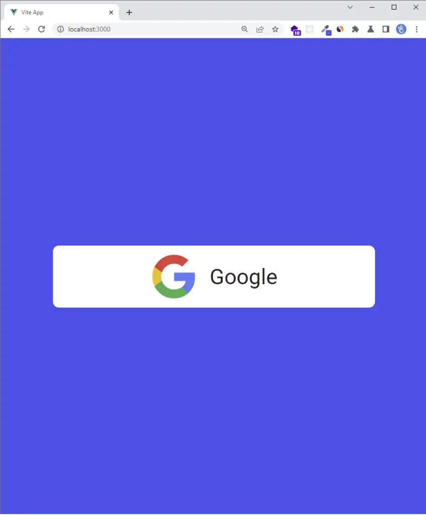 vuejs google oauth authentication