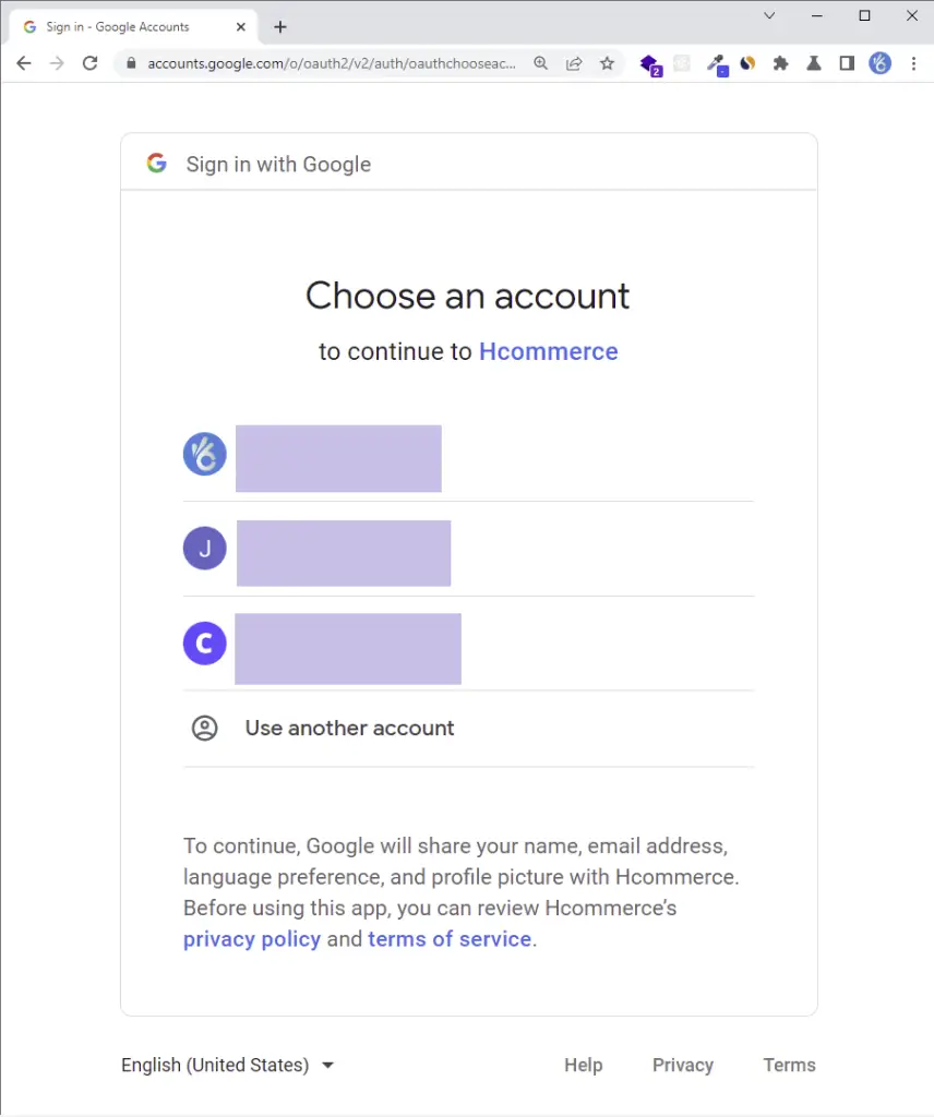vuejs google oauth authentication consent screen