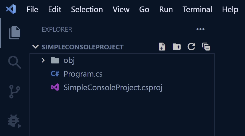 csharp console project example