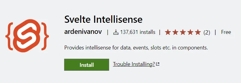 Svelte Intellisense