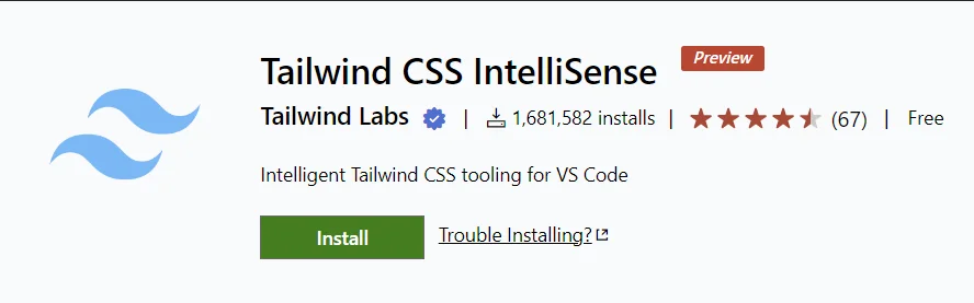 Tailwind CSS IntelliSense