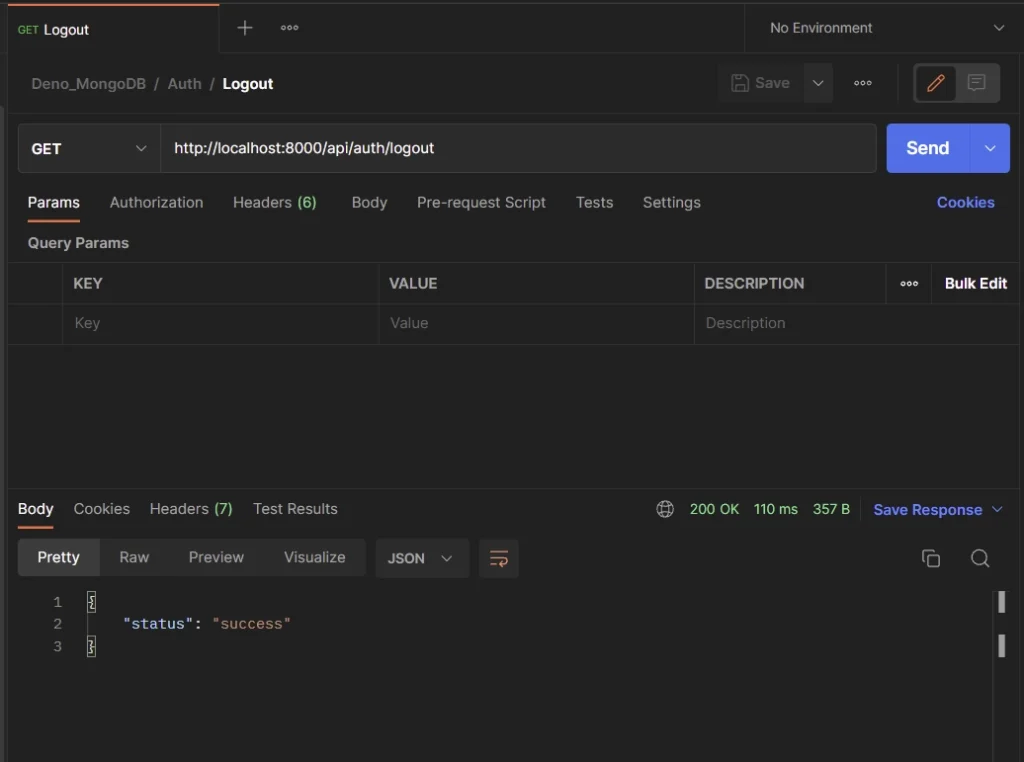 deno jwt authentication with rs256 algorithm logout user