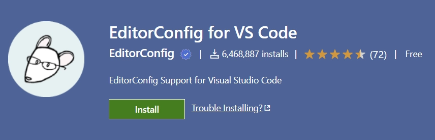 EditorConfig vscode extension