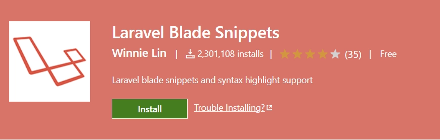 Laravel Blade Snippets for VS Code