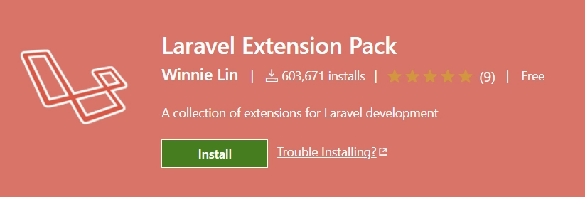 Laravel Extension Pack for VS Code