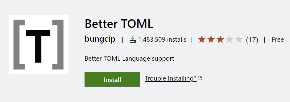 Better TOML VS Code Extension for Rust Developers