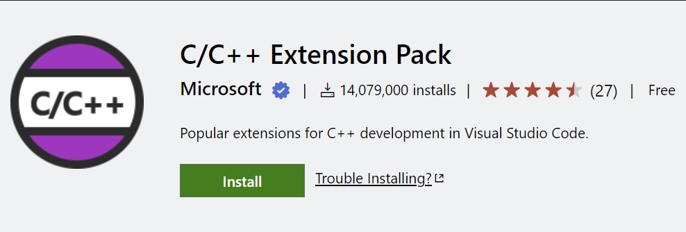 C,C++ Extension Pack for C++ Developers