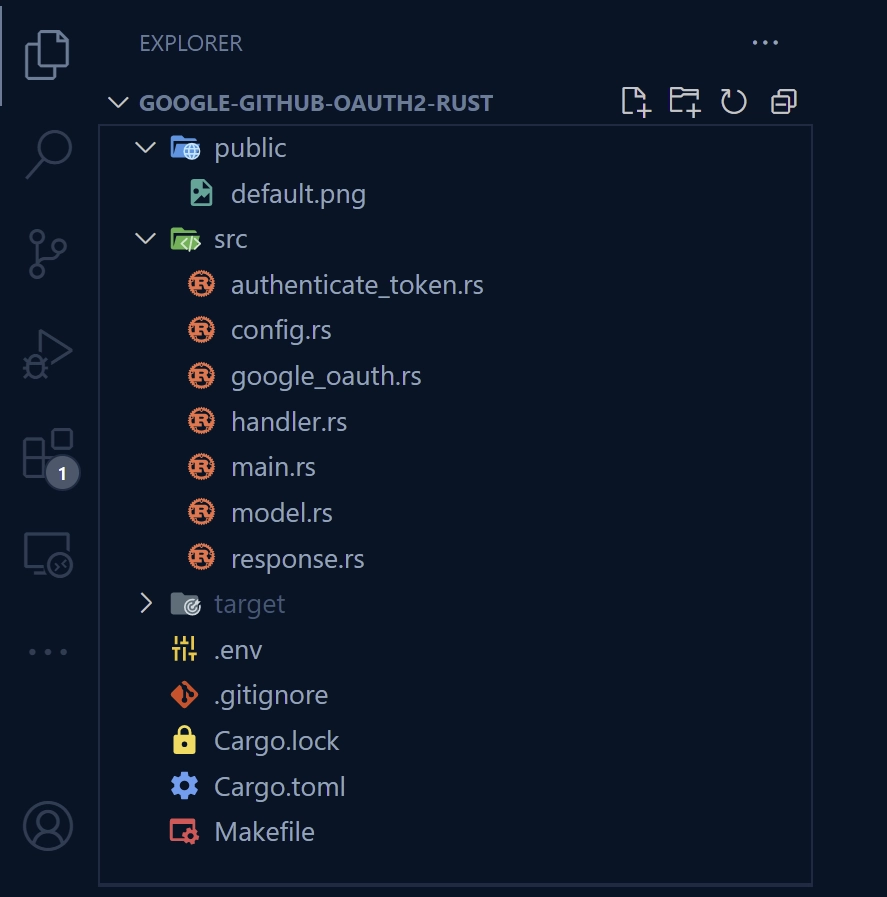 Google OAuth2 in Rust Project Structure