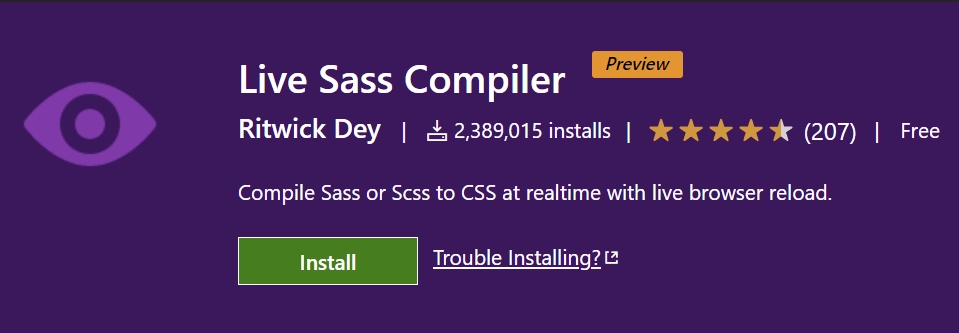 Live Sass Compiler VS Code Extension for HTML and CSS Developers