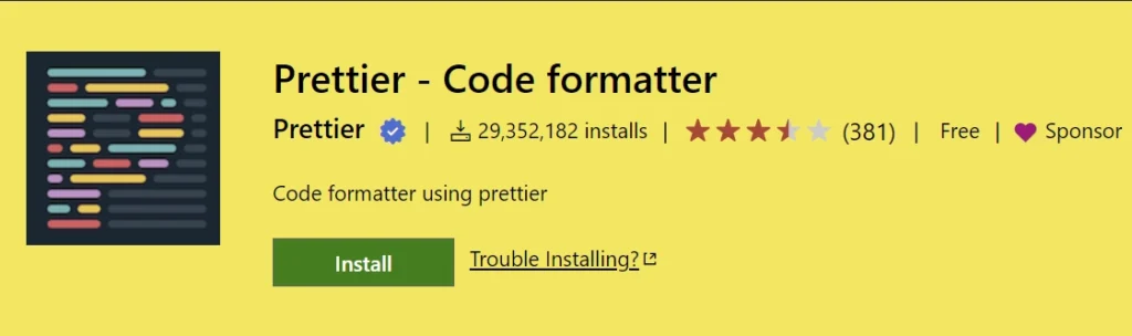 Prettier VS Code Extension for JavaScript Developers