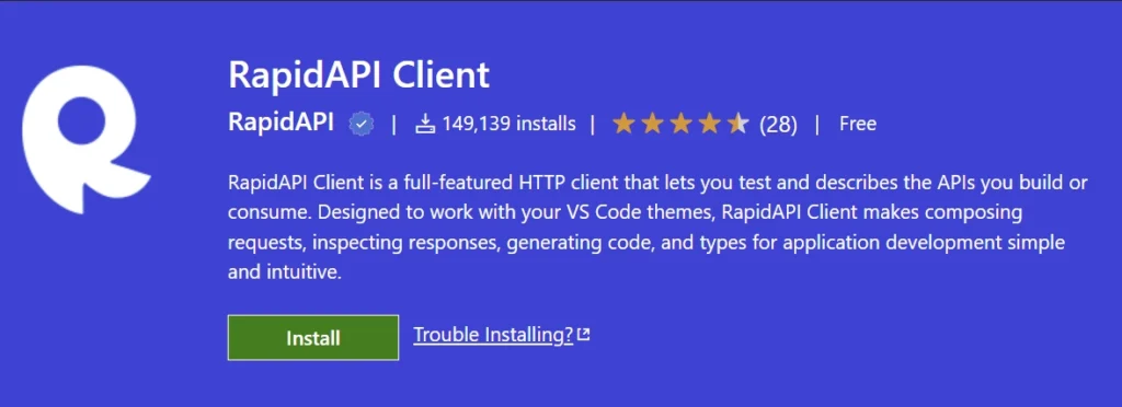 RapidAPI Client VS Code Extension for Every Developer