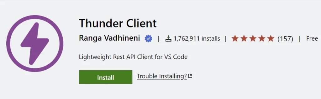 Thunder Client VS Code API Client Extension for Every Developer