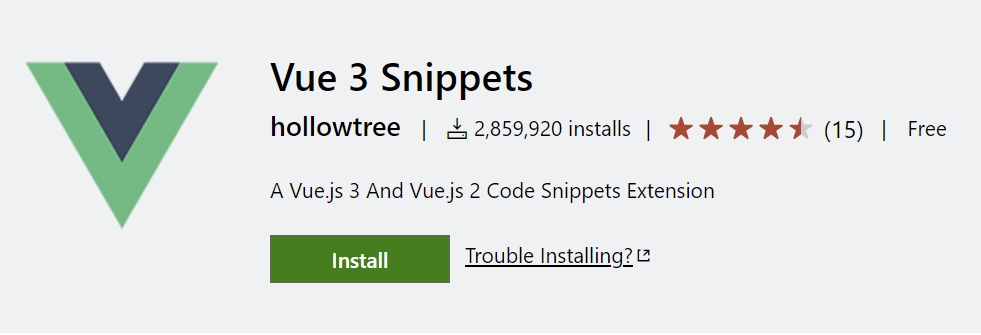 Vue 3 Snippets VS Code Extension for JavaScript Developers