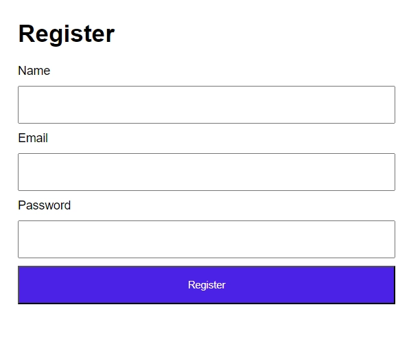 Account Registration Form