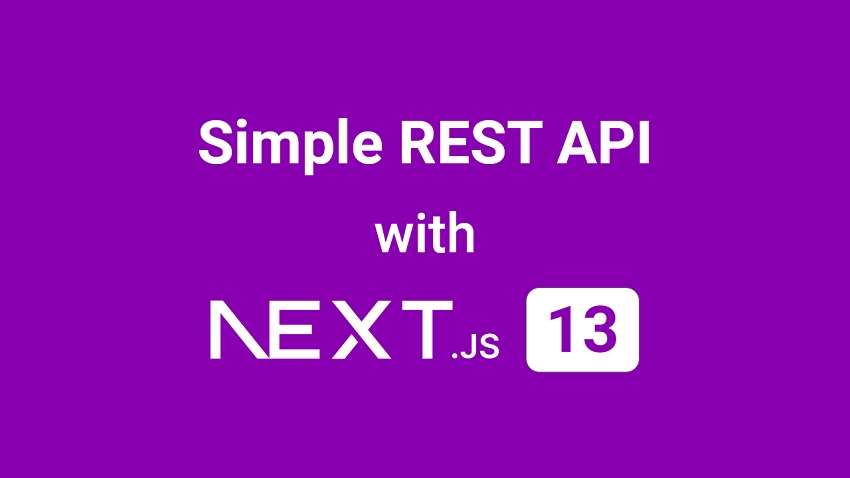 Build a Simple API in Next.js 13 App Directory