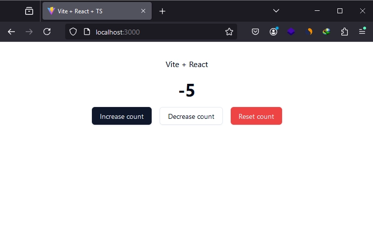 create a counter component with shadcn button components and reactjs