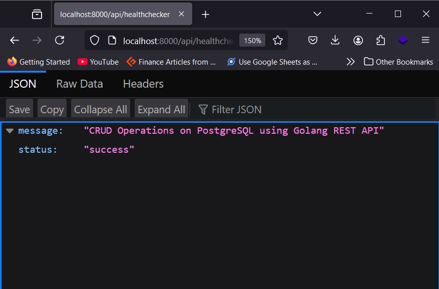 testing the health checker endpoint of the fiber HTTP server